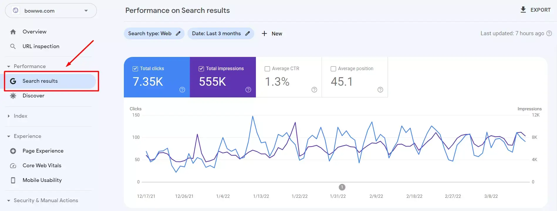 Скриншот Google Search Console № 3